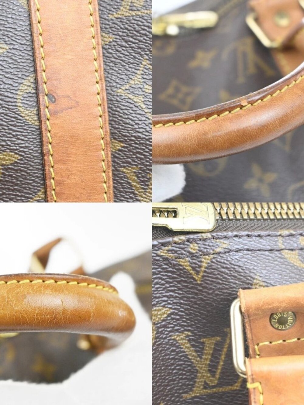 LOUIS VUITTON Keepall 50 Travel Hand Bag Monogram Leather Brown M41426 84MA513 - Picture 10 of 16